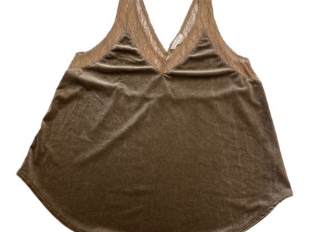 Top Sleeveless By Mystree In Brown, Size: S on Sale