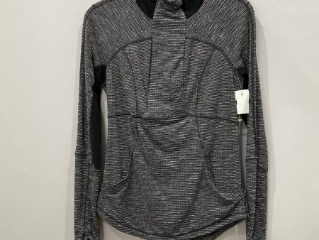 Athletic Top Long Sleeve Collar By Lululemon In Grey, Size: 6 Hot on Sale