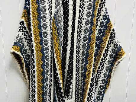 Sweater Cardigan By cocogio In Blue & Yellow, Size: Osfm Online Hot Sale