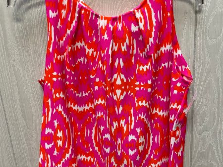 Top Sleeveless By Jude Connally In Orange & Pink, Size: M Hot on Sale