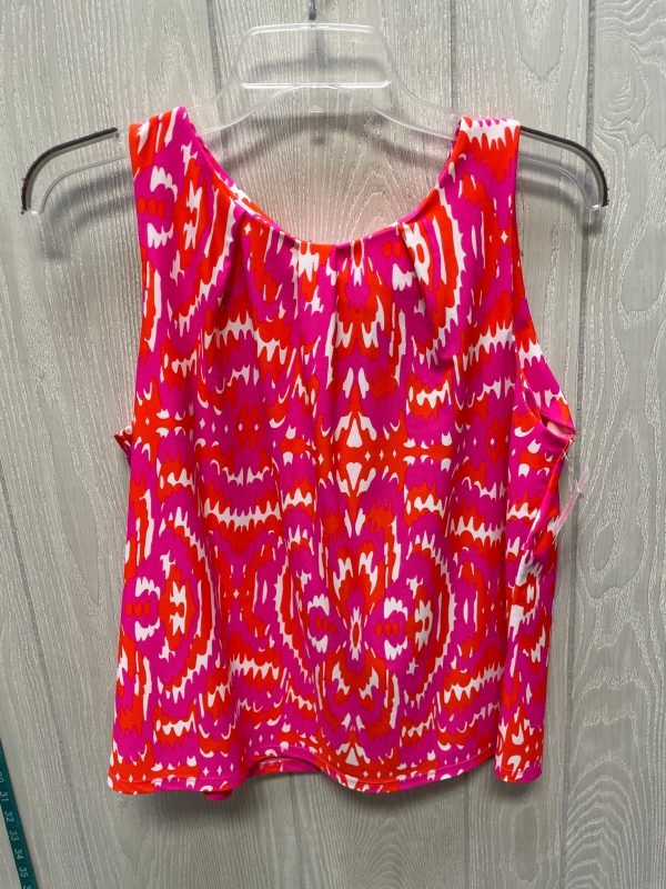 Top Sleeveless By Jude Connally In Orange & Pink, Size: M Hot on Sale