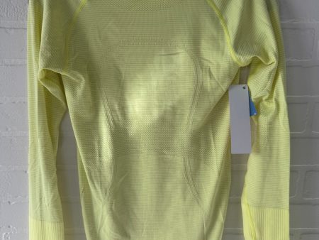 Athletic Top Long Sleeve Collar By Lululemon In Yellow, Size: S For Cheap